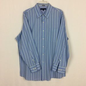 TOMMY HILFIGER SLIM FIT DRESSY SHIRT.